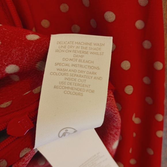 Boden polka dot gathered top Size 10 - Picture 9 of 10